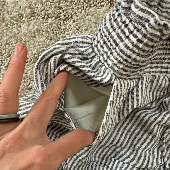 A New Day Linen-Blend Striped Paperbag Shorts – XS - Picture 4 of 8